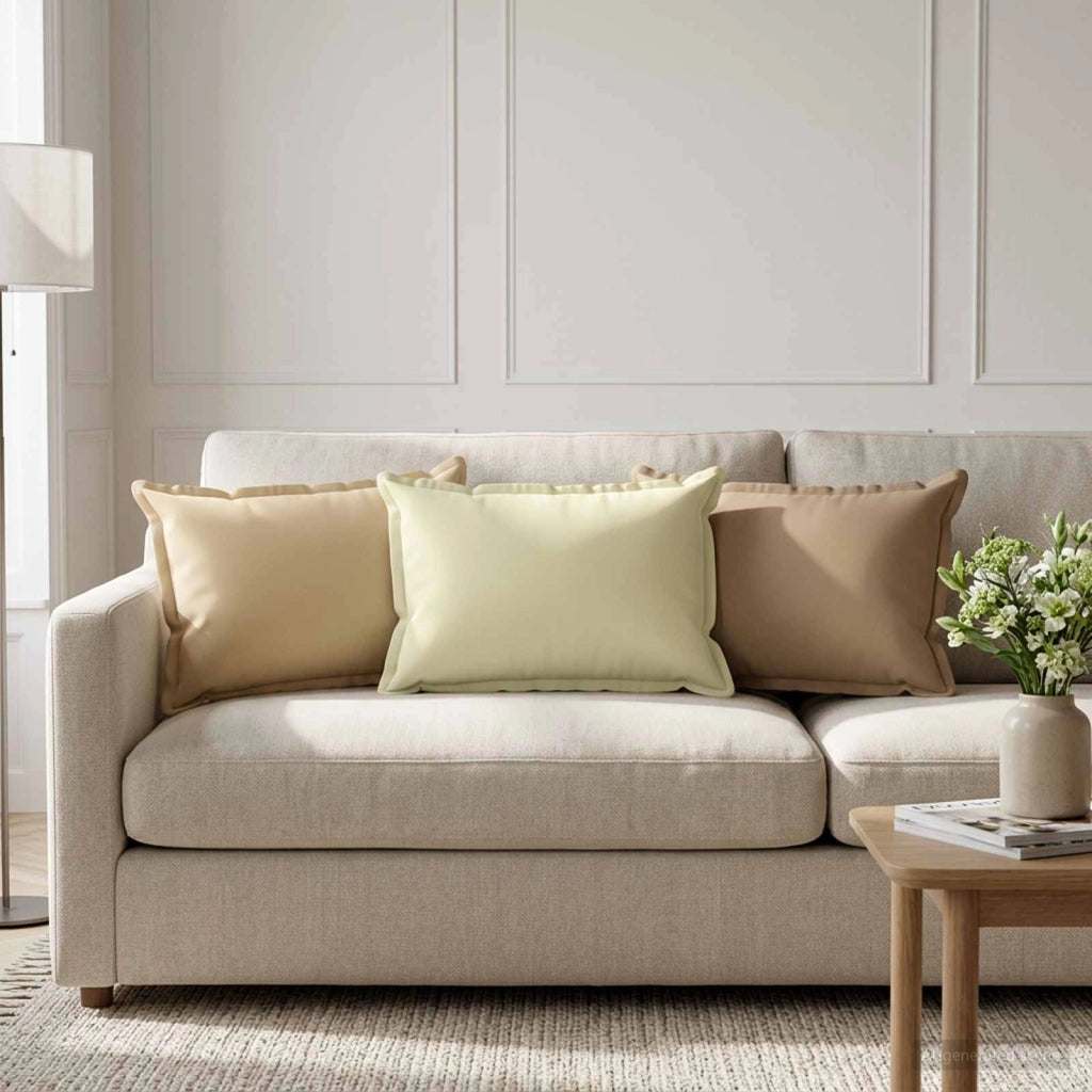 Cuscino con cuscino HOUTEN 6 pz Beige Poliestere 932284