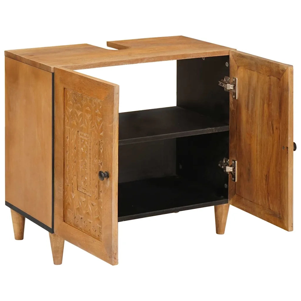 Mobile da Bagno | Armadio da bagno con porta Marrone Chiaro 62 x 33 x 58 cm