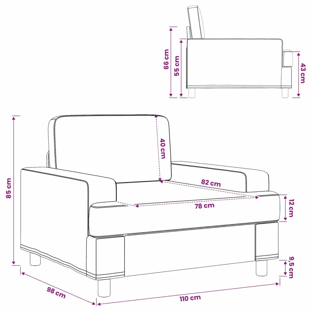 Poltrona Crema Tessuto 42043461