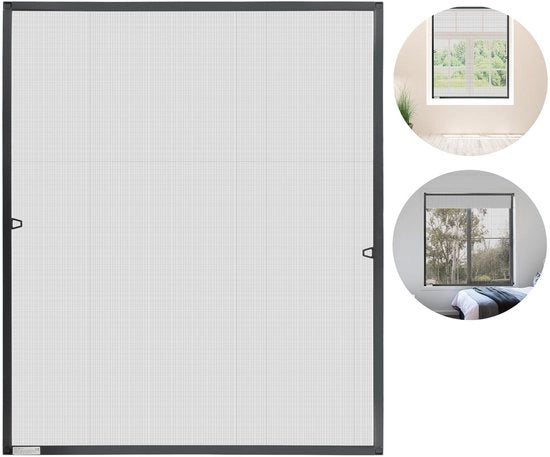 Insecto Horraile - 80 x 100 cm - Rete Aderente per Insetti - Insetto Horraile Grigio - Rete per Insetti - Flessibile e Facile da Montare - Rete per Insetti Regolabile - Utilizzo Universale per Finestre - Rete per Insetti - Rete per Vapori