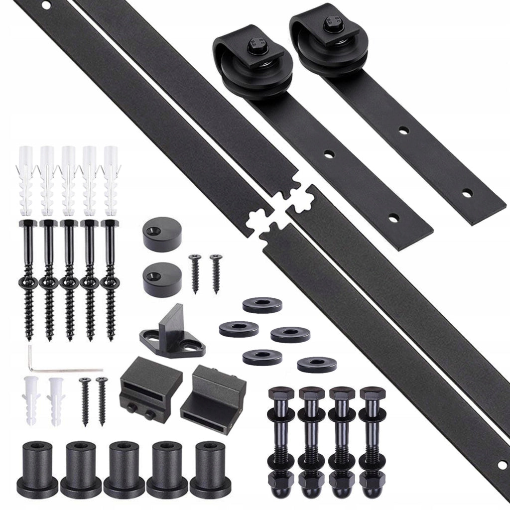 Set di porte scorrevoli Loft da 2 m, ideali per ottimizzare lo spazio.