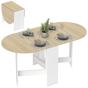 Tavolo da pranzo pieghevole ovale ¨C Xylo ¨C legno naturale fino a 6 persone salvaspazio