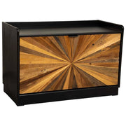 Scarpiera in legno di recupero marrone 80x38x53h cm