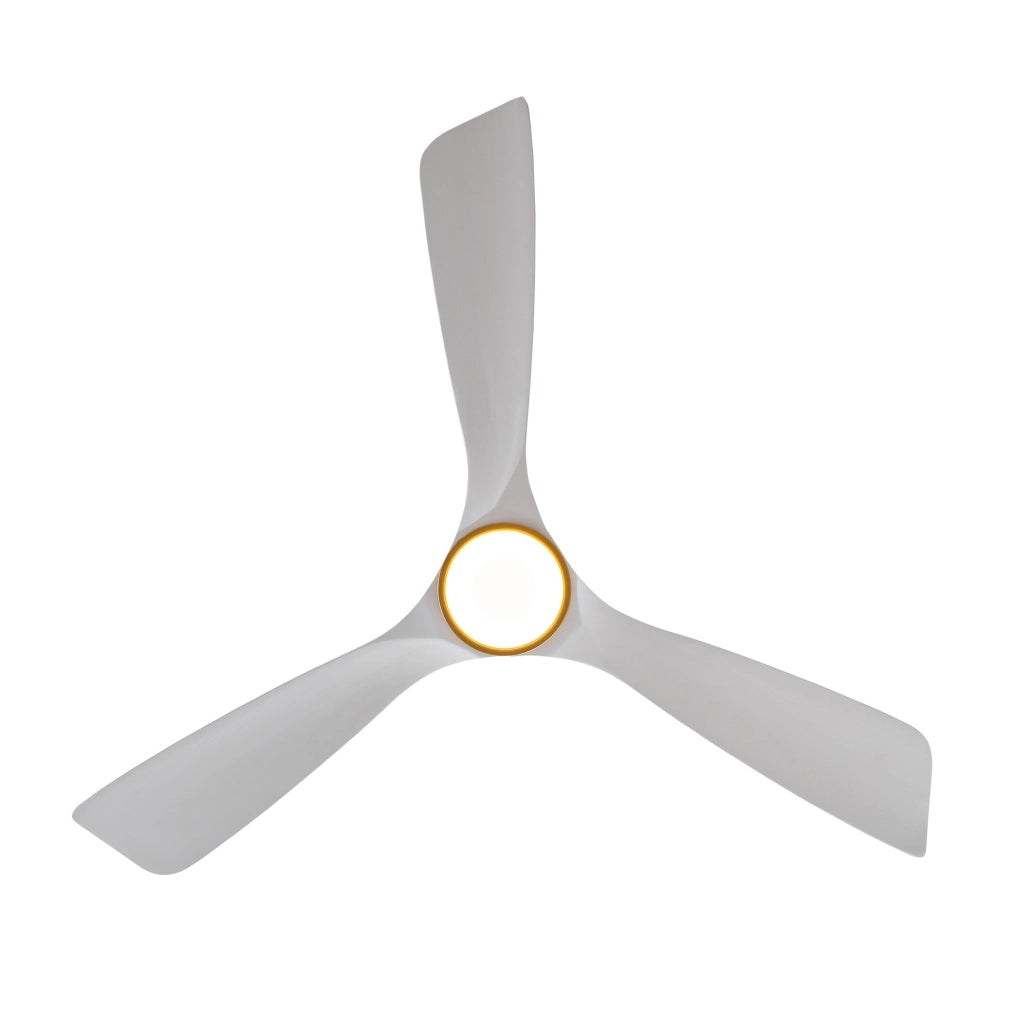 Ventilatore da soffitto Yeavio 52 pollici in legno massello con illuminazione LED dimmerabile e telecomando