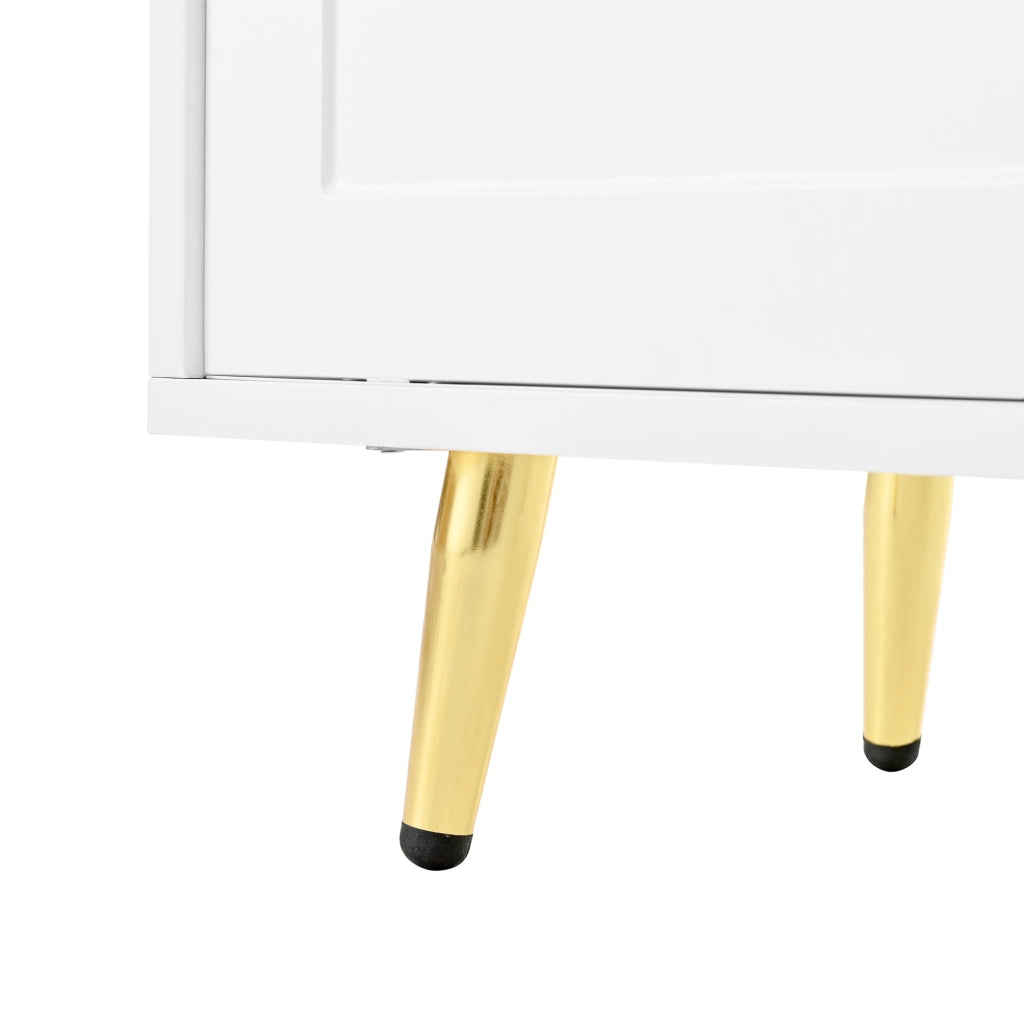 Panca Scarpiera con Cuscino Bianco 121x35x49 cm con Ampio Spazio di Archiviazione e Sicurezza Antiribaltamento