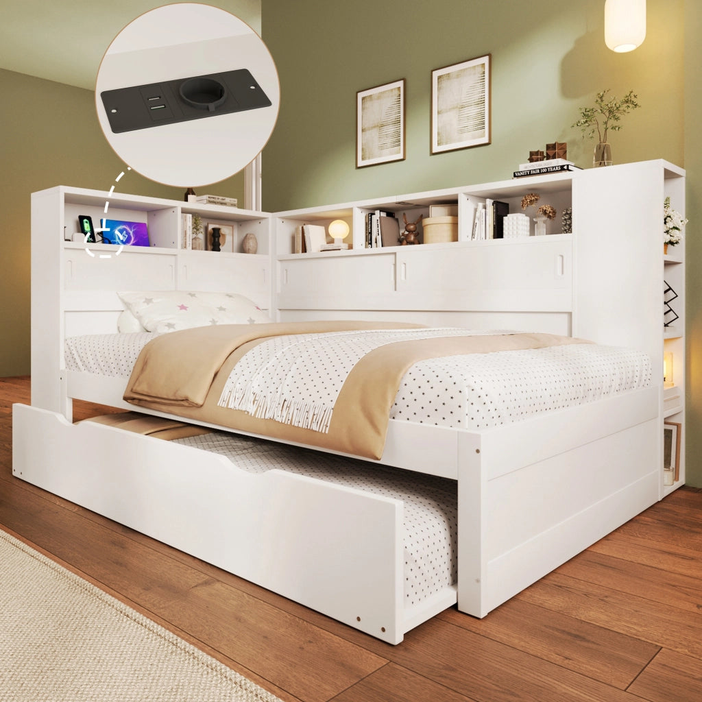 letto platforma pino bianco 90 x 200 cm