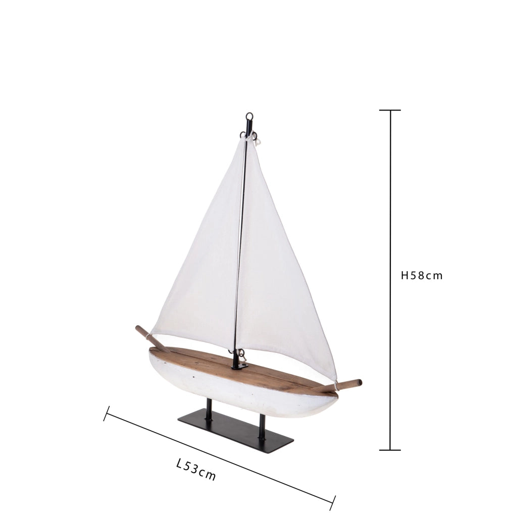 Modellino Barca a Vela 53x105 H 58 cm
