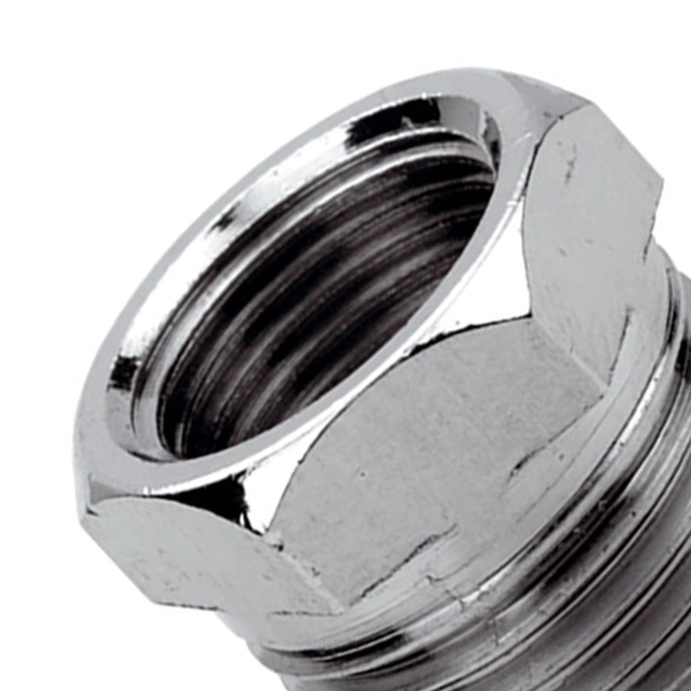 Riduzione esagonale ottone cromato
