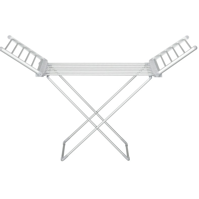 Stendibiancheria elettrico pieghevole con funzione riscaldante, 144x53x91 cm, alluminio, 45-55 ℃