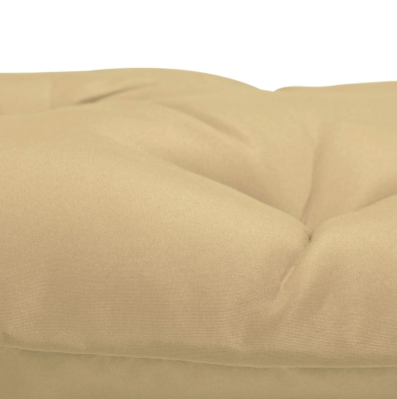 Set di 2 cuscini per sedia 98x50x8 cm in poliestere kaki con lacci, interno/esterno