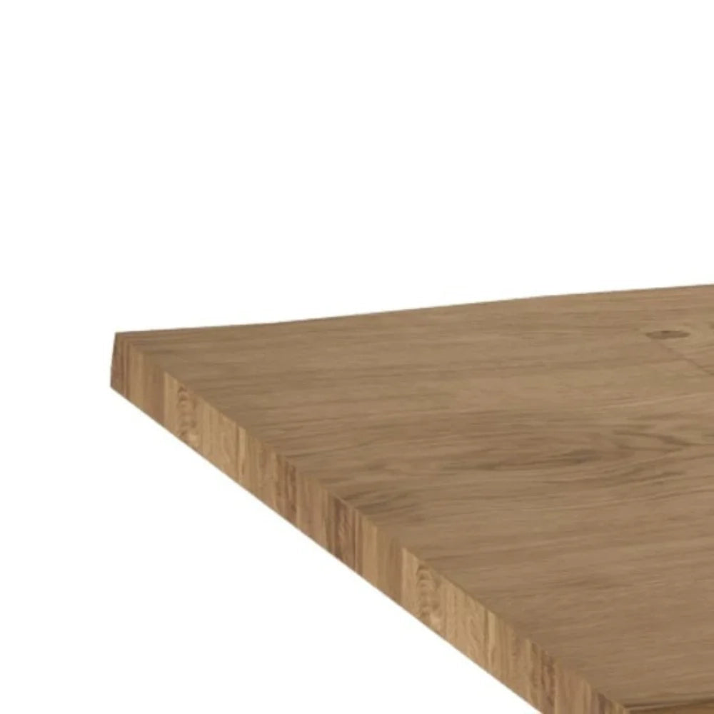 Tavolo da pranzo fisso in legno impiallacciato rovere naturale Timber 160x90 cm fino a 8 posti Made in Italy | Duzzle