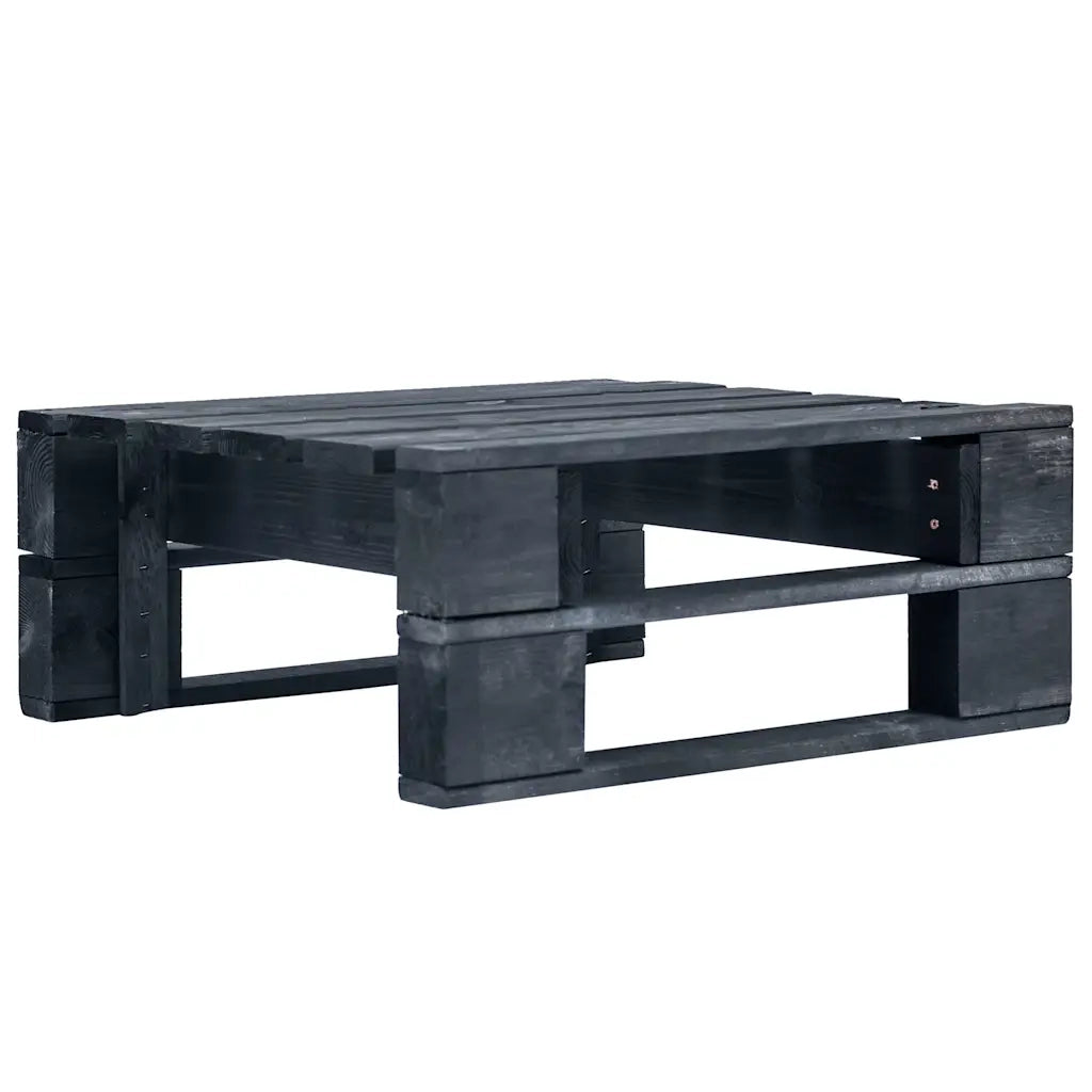 Mobili da Giardino-Ottomana da Giardino Pallet in Legno di Pino Impregnato Nero 643361