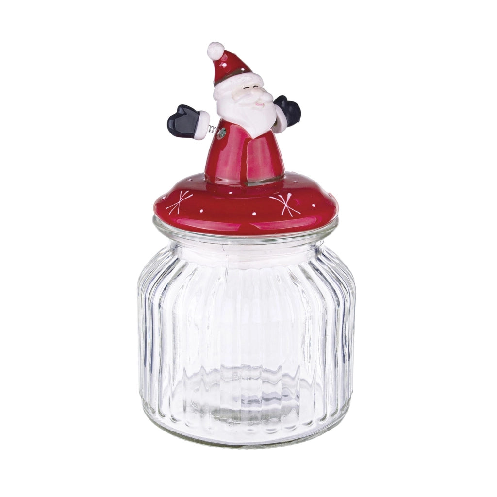 Barattolo christmas con babbo natale