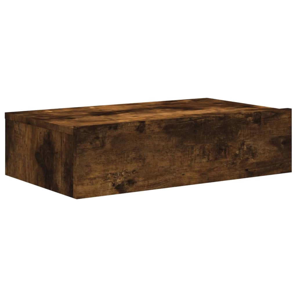 Mobile TV multimediale mensola TV credenza mobile TV per sala da pranzo soggiorno camera da letto con illuminazione a LED rovere affumicato 60 x 35 x 15,5 cm marrone 02_0026955