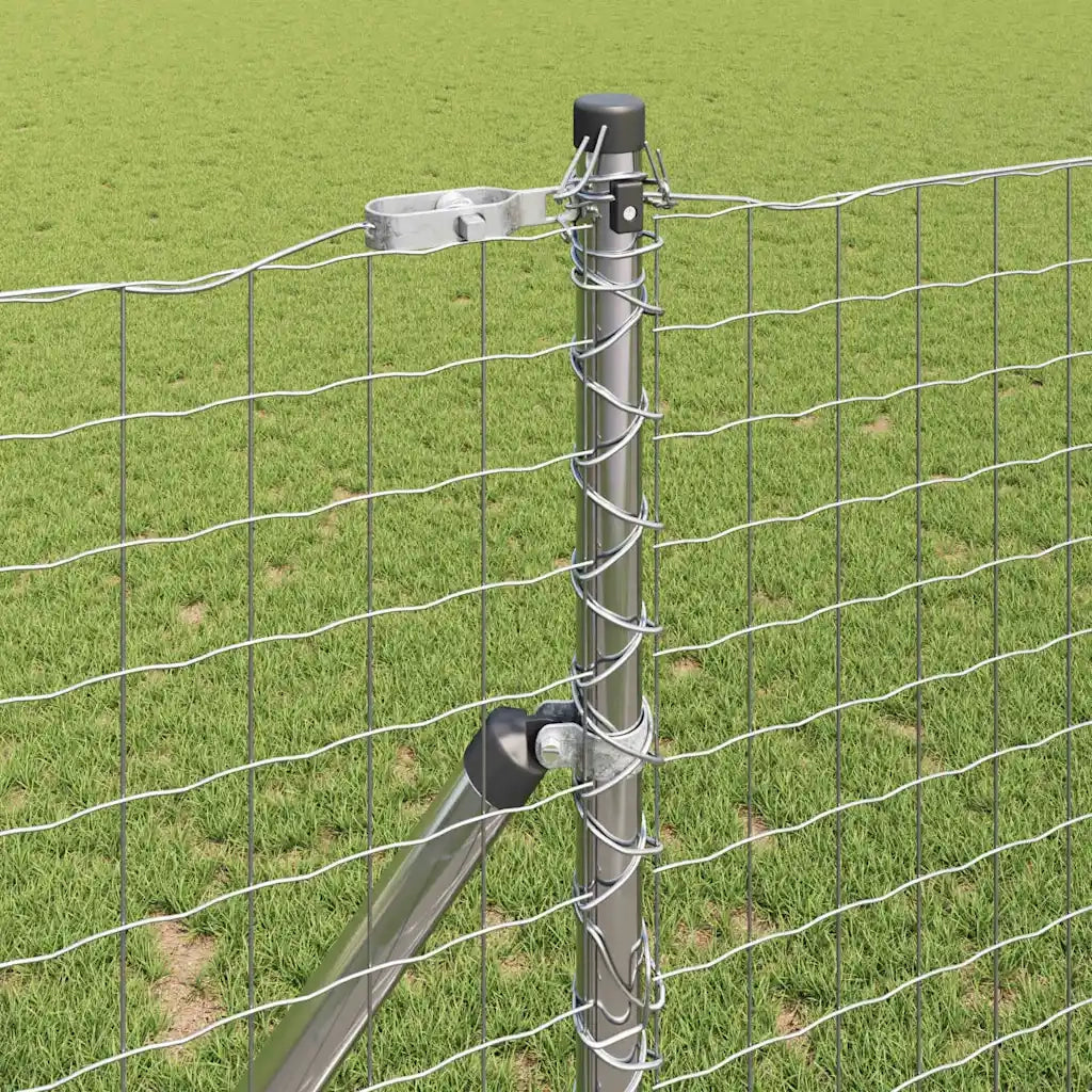 Palo della recinzione 26 pcs Grigio 3,2 x 3,2 x 150 cm