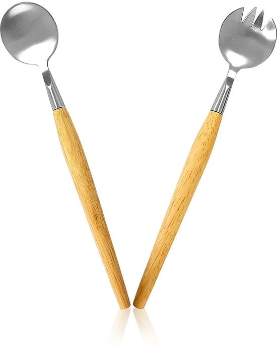 Set di Forchette per Insalata 2 in Acciaio Inossidabile
