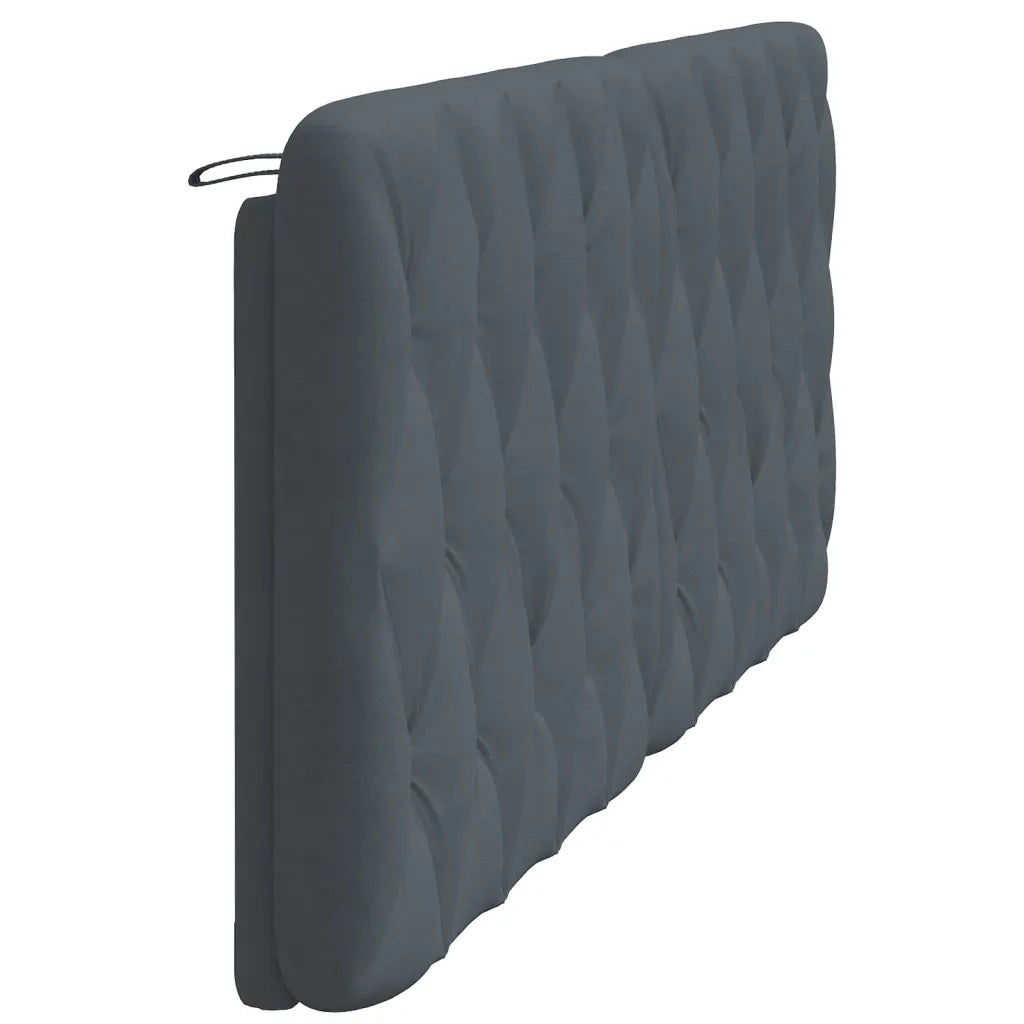 Cuscino Testiera Grigio Scuro 200 cm in Velluto