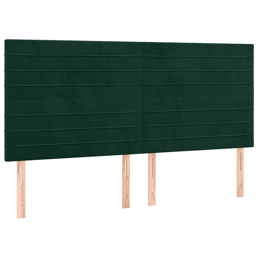 Giroletto senza Materasso Verde Scuro 160x200 cm in Velluto