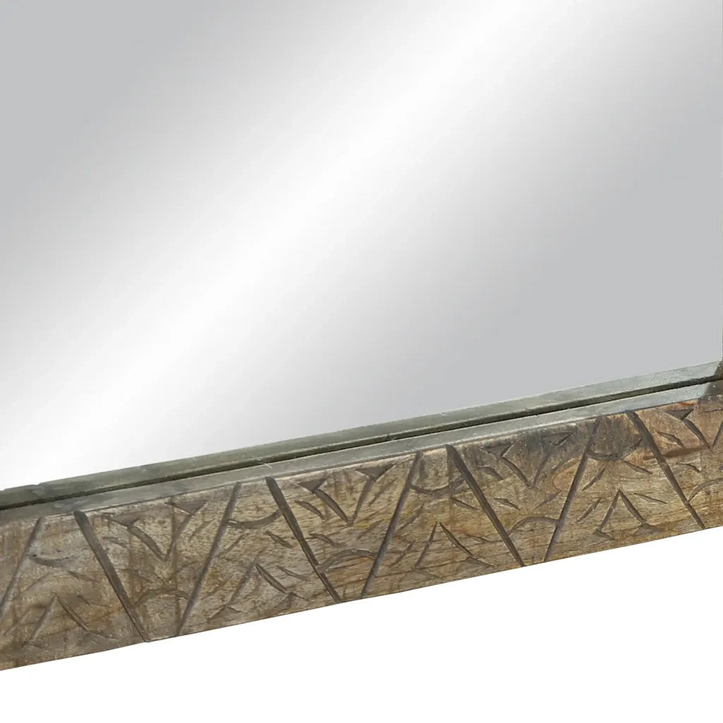 Specchio da bagno-Specchio per Bagno 50x2,5x70 cm in Legno Massello di Mango