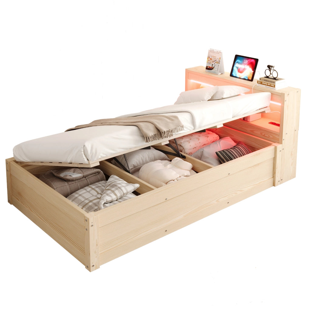 letto multifunzione mdf legno 90 x 200 cm
