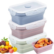 Contenitori di conservazione opachi - 3 pezzi - 550 ml - BPA-free - Silicone