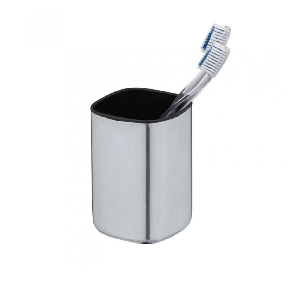 BICCHIERE PORTA SPAZZ. ALASSIOINOX LUCIDO Opaco
