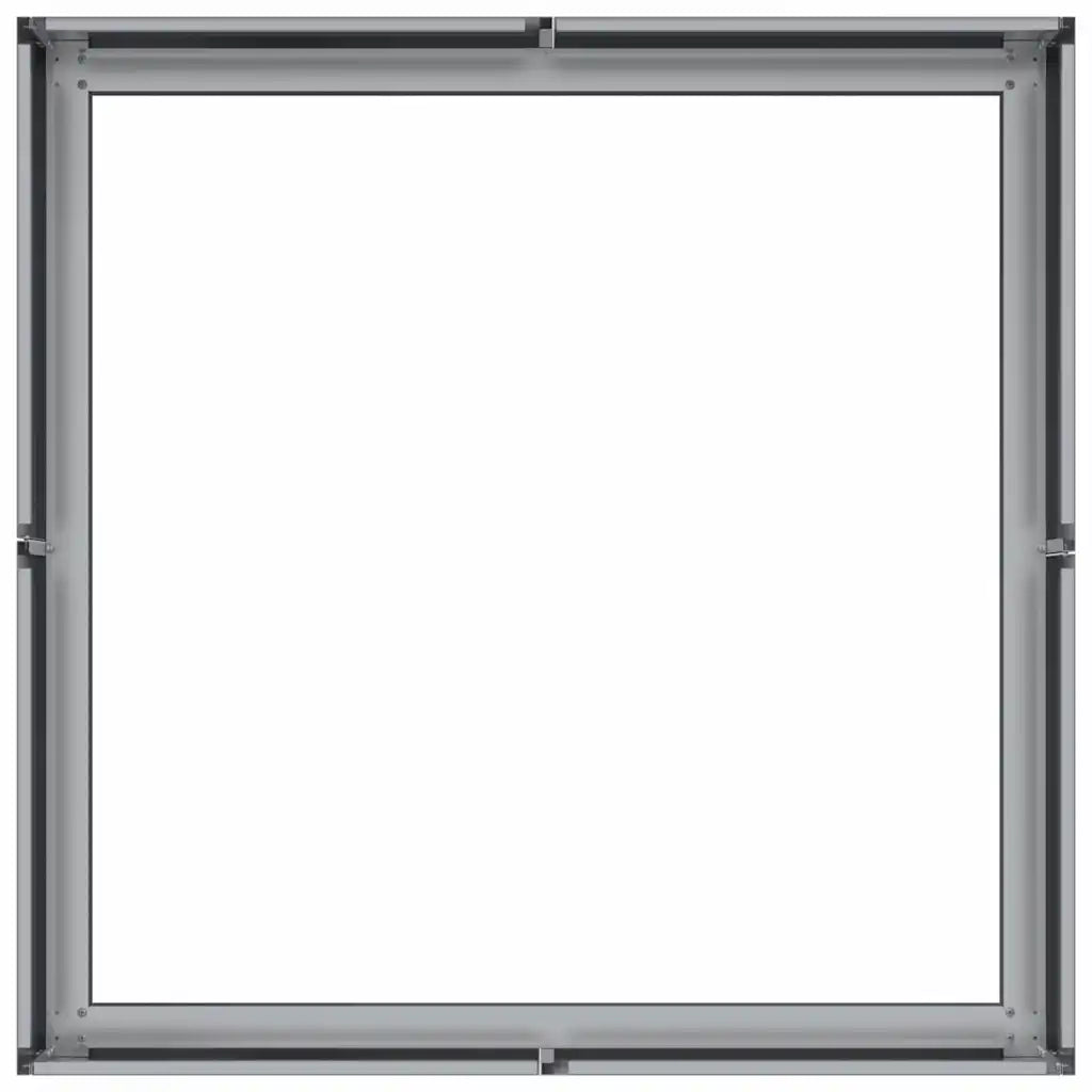 Fioriera | Cassetta per fiori | Vaso 80x80x30 cm in Acciaio Zincato