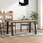 Tavolo per Sala da Pranzo in Legno Massello di Acacia 170x90 cm