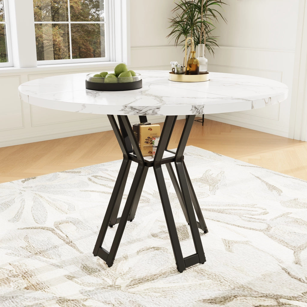 TAVOLO da pranzo 100x100x76 cm MDF Nero