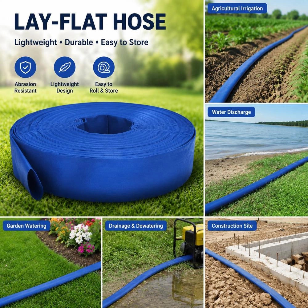 Flat Water Hose 50 M 2 Inch PVC