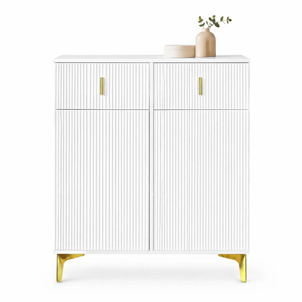 Set guardaroba bianco con scarpiera, appendiabiti e cuscino