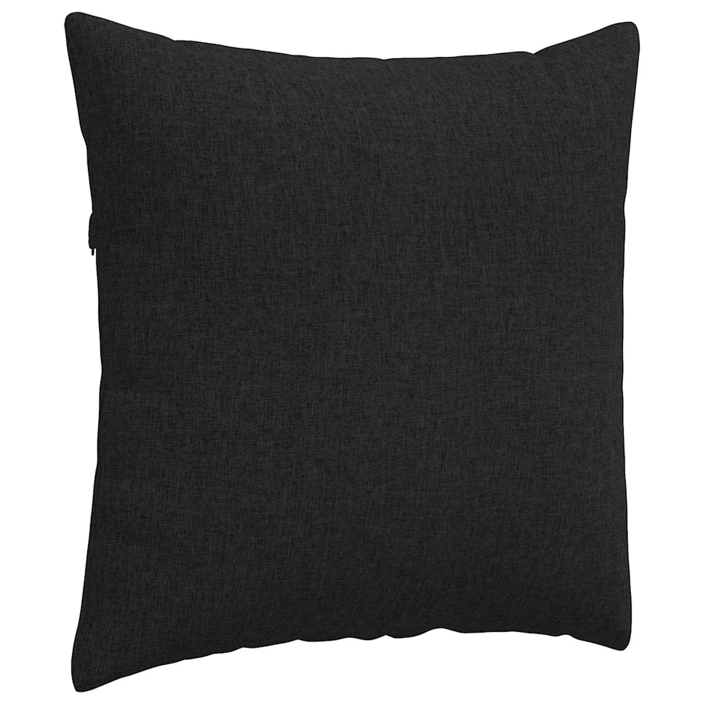 Cuscini da Divano 2 pcs Nero 60 x 60 cm Tessuto 42013999