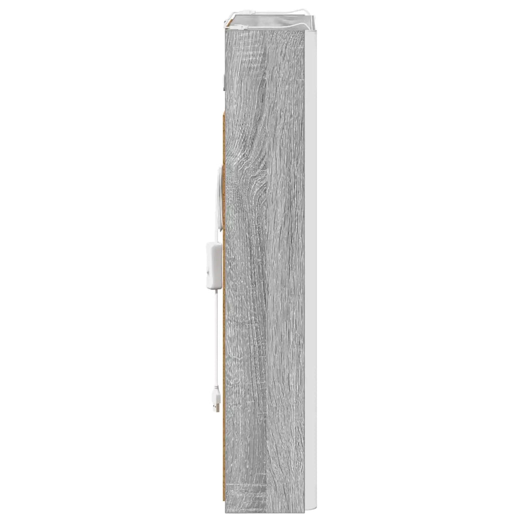 Mobiletto per specchio da bagno Grigio Sonoma 889228