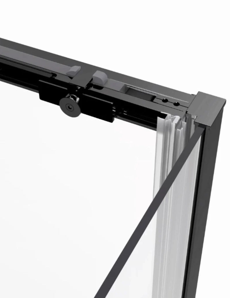 Box doccia ingresso angolare 2+2 ABANTE (TWENTY) 80x80 cm Nero