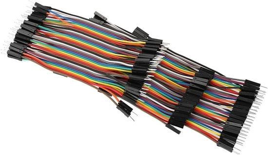 Kit di cavi jumper per breadboard multifunzionale - 10 cm - Cavi colorati - 40 pin - Mano - Donna - Ideale per progetti di elettronica - 3 stili di connessione