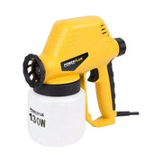 POWERPLUS POWX351 Pistola di pittura 130 W serbatoio 0,8 L flusso regolabile ugello 0,8 mm colore Giallo