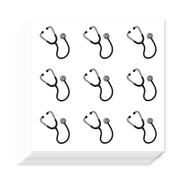 Stickers di Stetoscopio 180 pezzi - Stickers autoadesivi - Tema medico - Stickers per planner - Stickers per calendario - Attività di hobby - Giornale di arte - Stickers per planner