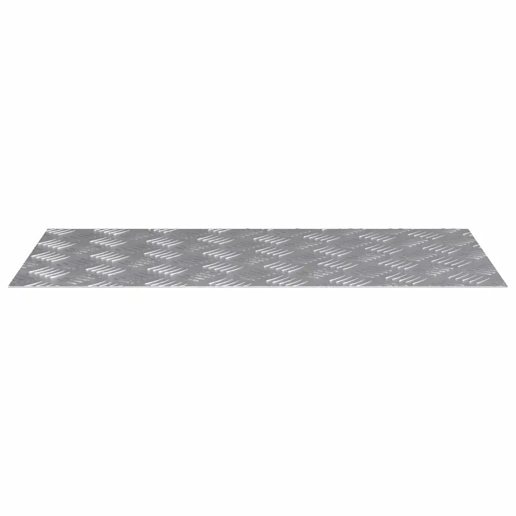 Gradini per Scale 4 pz | Tappetini per scale autoadesivi Argento 80 x 40 cm Alluminio