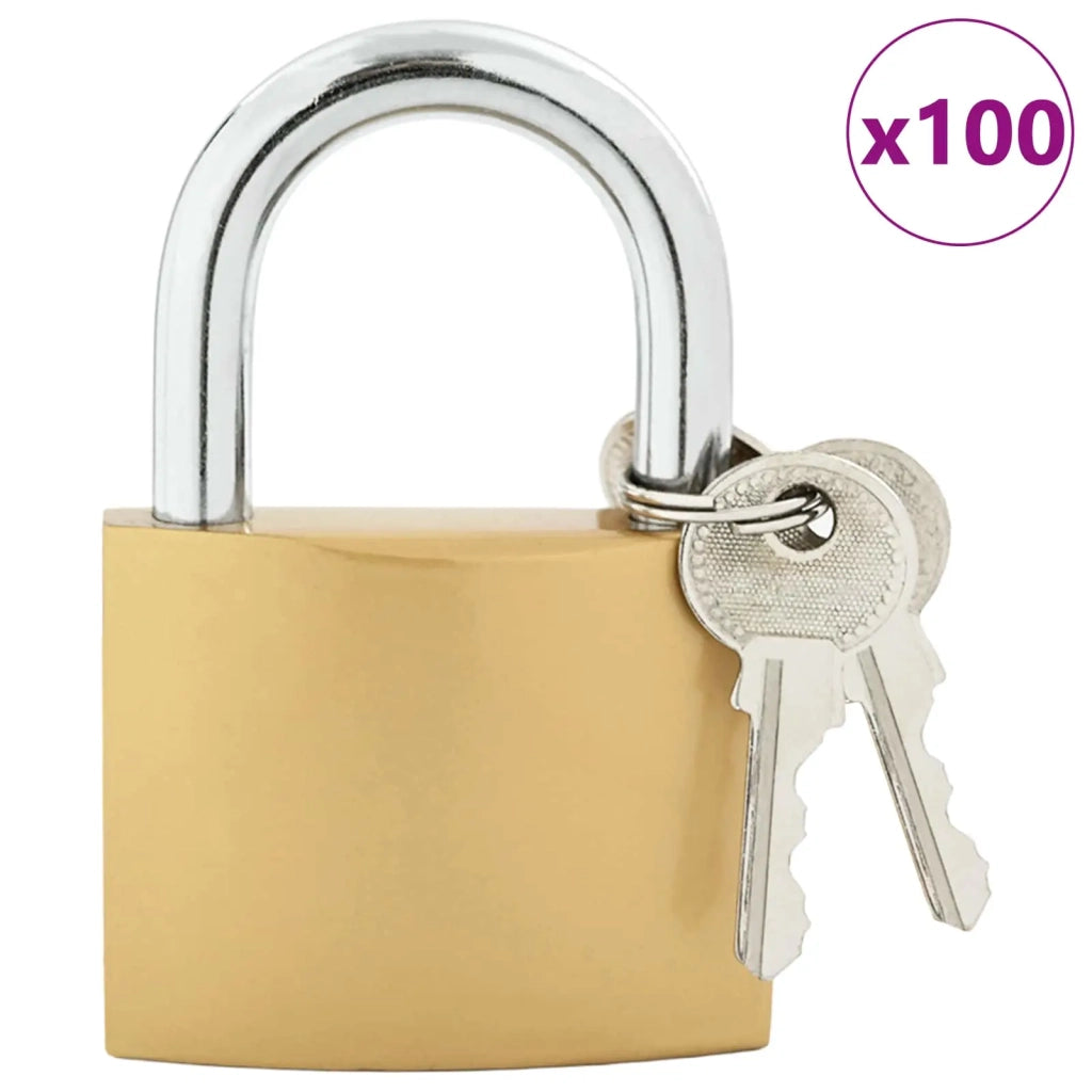 U Lock con Chiavi 100 pcs Ottone Ferro 3417317