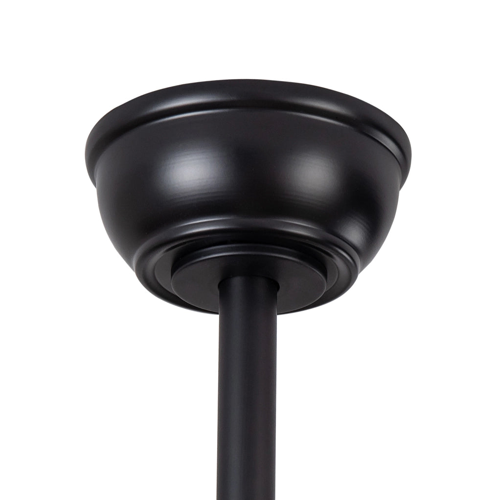 Ventilatore a soffitto 52'' con luce, telecomando, 5 pale in legno massello, 6 velocità, dimmerabile, silenzioso