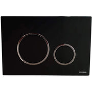 Vela duo nero con anello cromo l fluidmaster p47-0202-0250