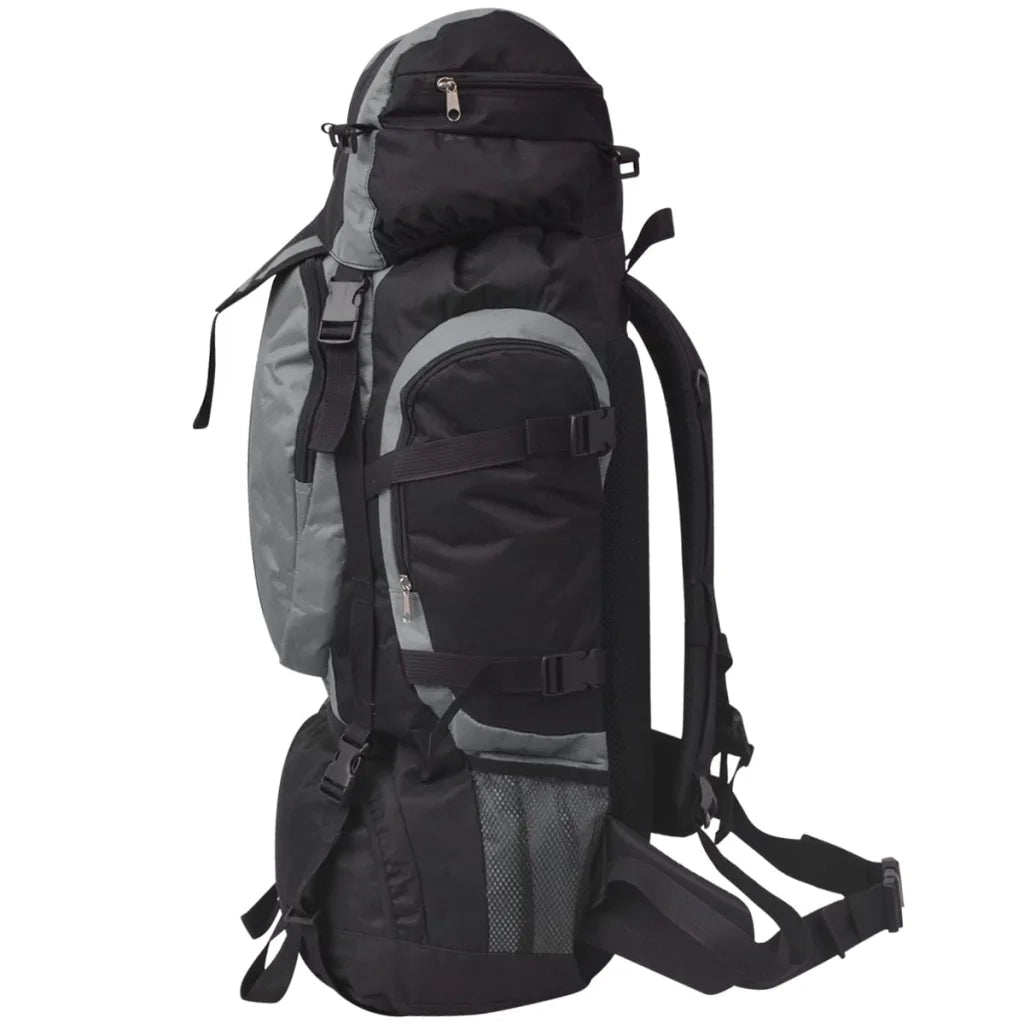Zaino da Escursioni XXL 75 L Nero e Grigio 91106