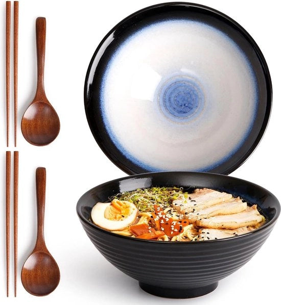 Risotto a Ramen con Pasta Lunare Blu