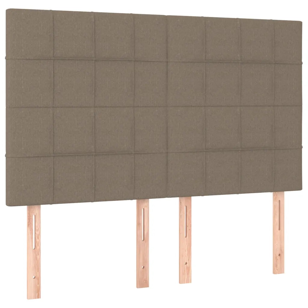 Giroletto a Molle con Materasso Tortora 140x190 cm in Tessuto 3136593