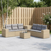 Set di divani 8 pz Beige e Grigio Chiaro 3448501