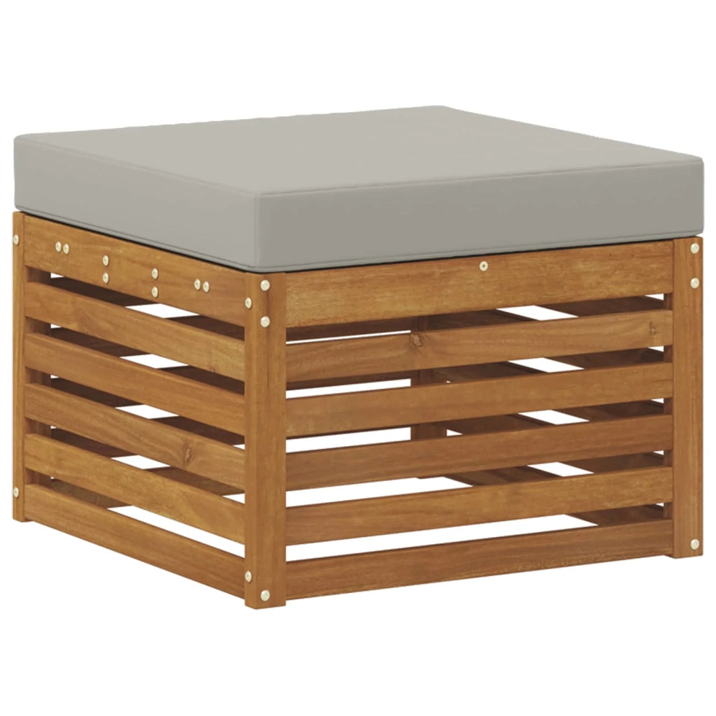 Set divano sezionale con cuscino 9 pcs Grigio Naturale e Chiaro 3375336