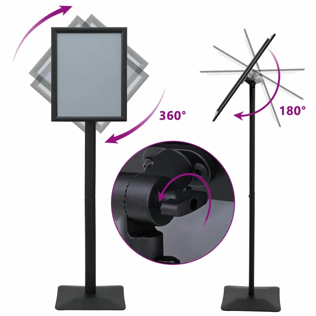 Supporto Poster a Piedistallo Argento a3 Ghisa 42020977