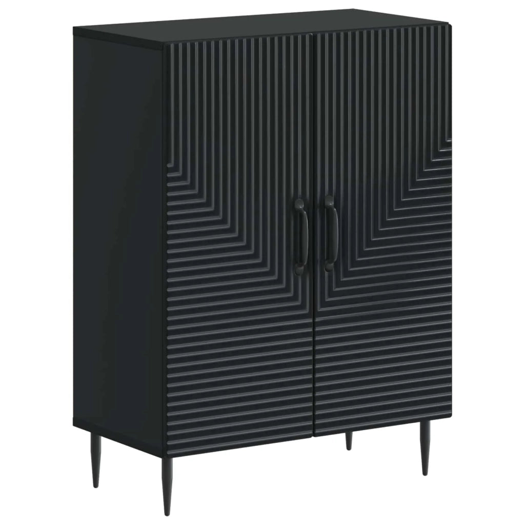 Mobiletto da Bagno HAARLEM Nero 59,5 x 31 x 80 cm 896836