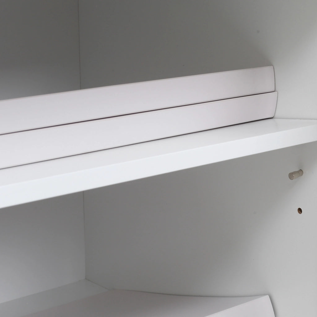 Armadio per ufficio con ruote e ripiani ¨C Minimal ¨C 60x39x80 cm bianco