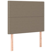 Testiera | Testata per letto tortora 100x5x118/128 cm in tessuto